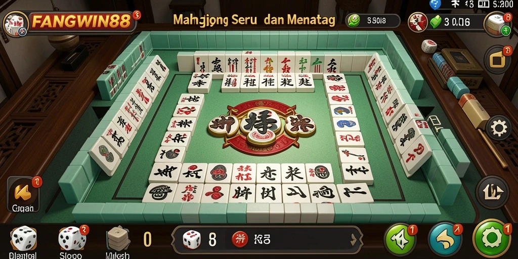 Tampilan gameplay seru di FANGWIN88, permainan Mahjong yang menyenangkan.