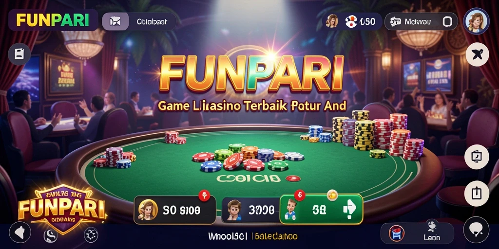 Tampilan gameplay Live Casino yang seru dan interaktif di FUNPARI.