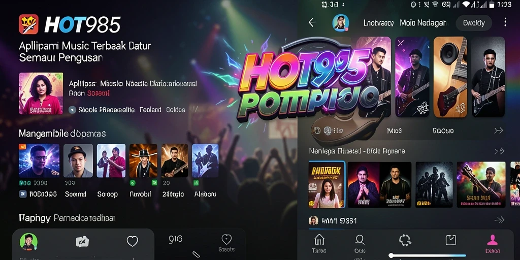 Tampilan luar biasa dari gameplay HOT985 yang penuh musik.