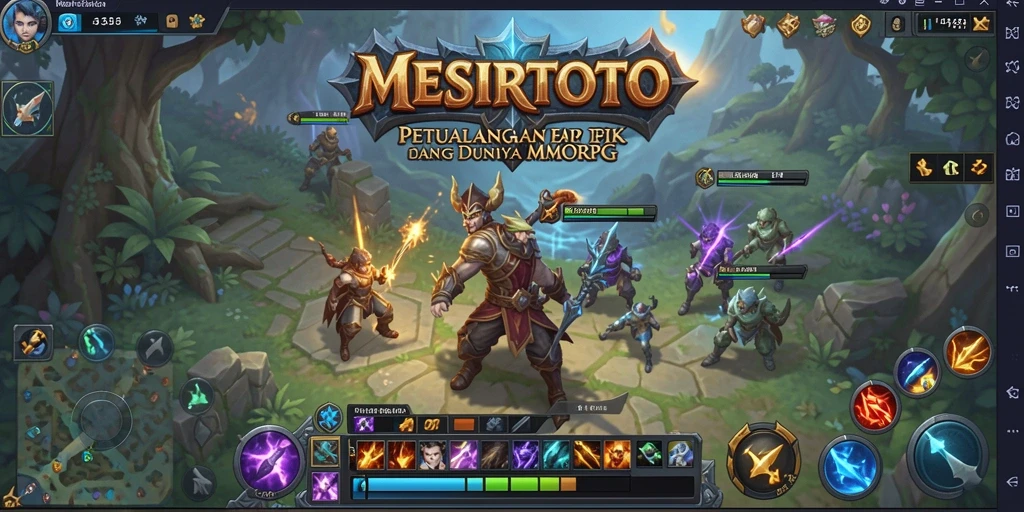 Tampilan gameplay epik dalam dunia <strong>MESIRTOTO</strong> yang fantastis.