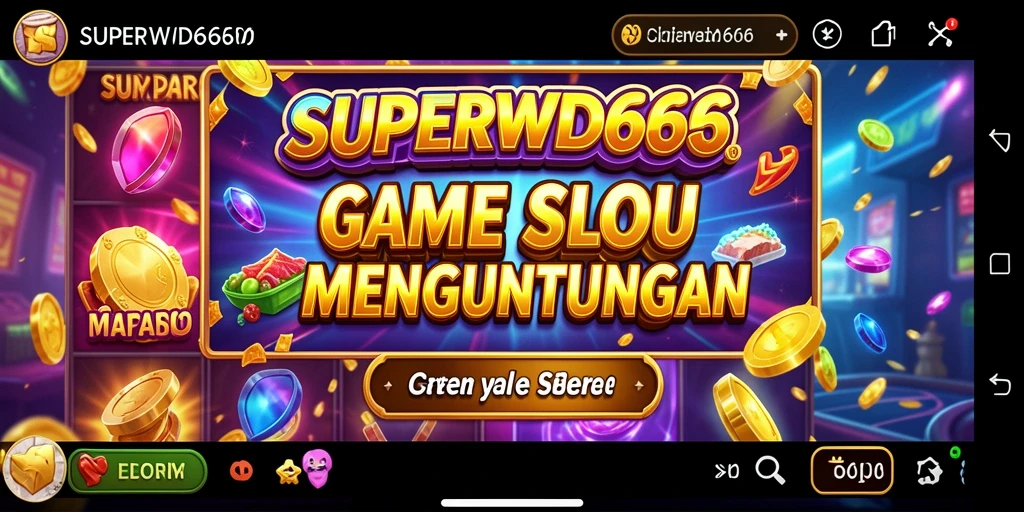 Tampilan menarik dari gameplay Slot SUPERWD666 yang mendebarkan.