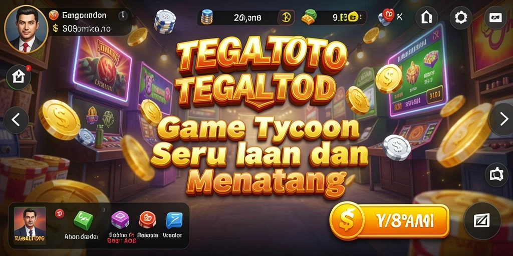 Screenshot TEGALTOTO menampilkan gameplay manajerial yang intens.