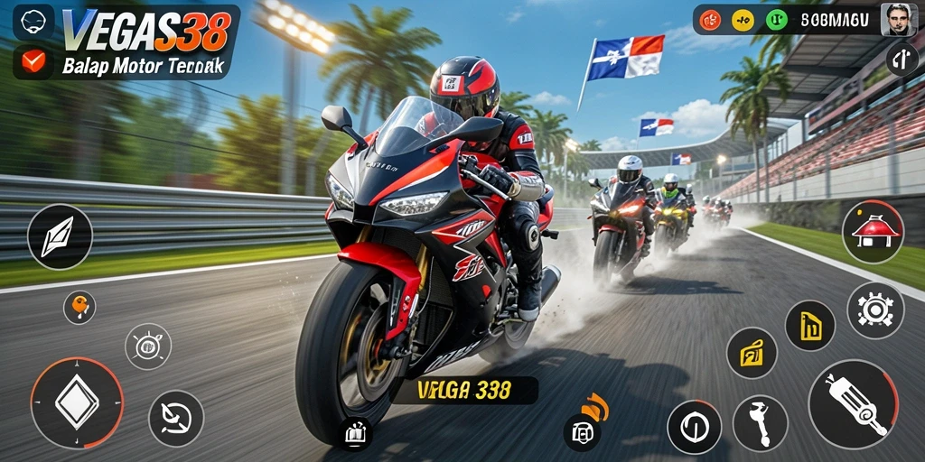 Gameplay seru dalam balapan motor di VEGAS338.